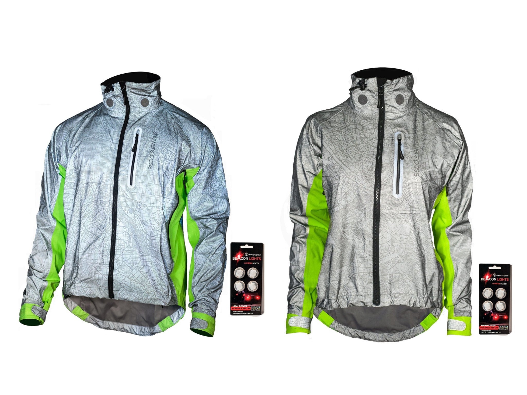 hi vis reflective cycling jacket