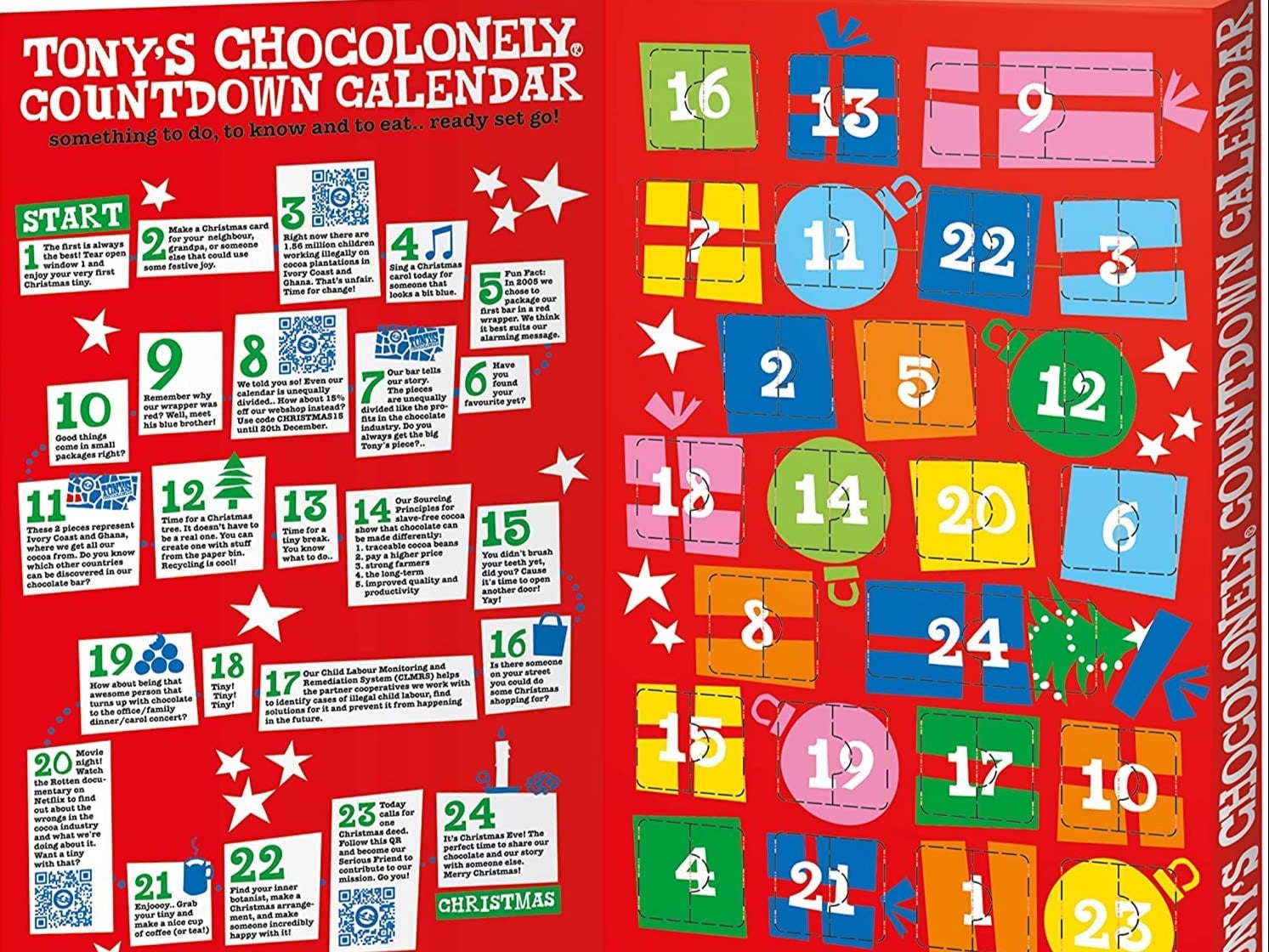 Tonys Advent Calendar Tony s Chocolonely Countdown Calendar Eco Freaks