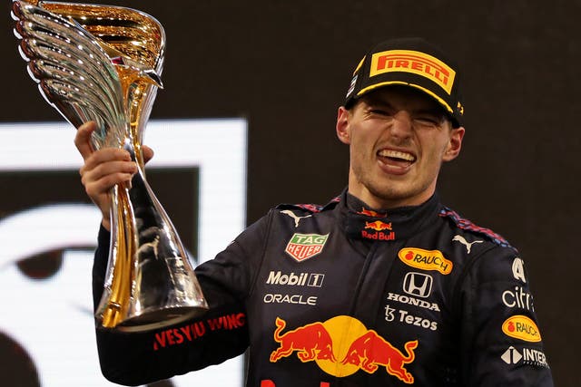<p>Max Verstappen clinched the world championship on the final lap of the year </p>