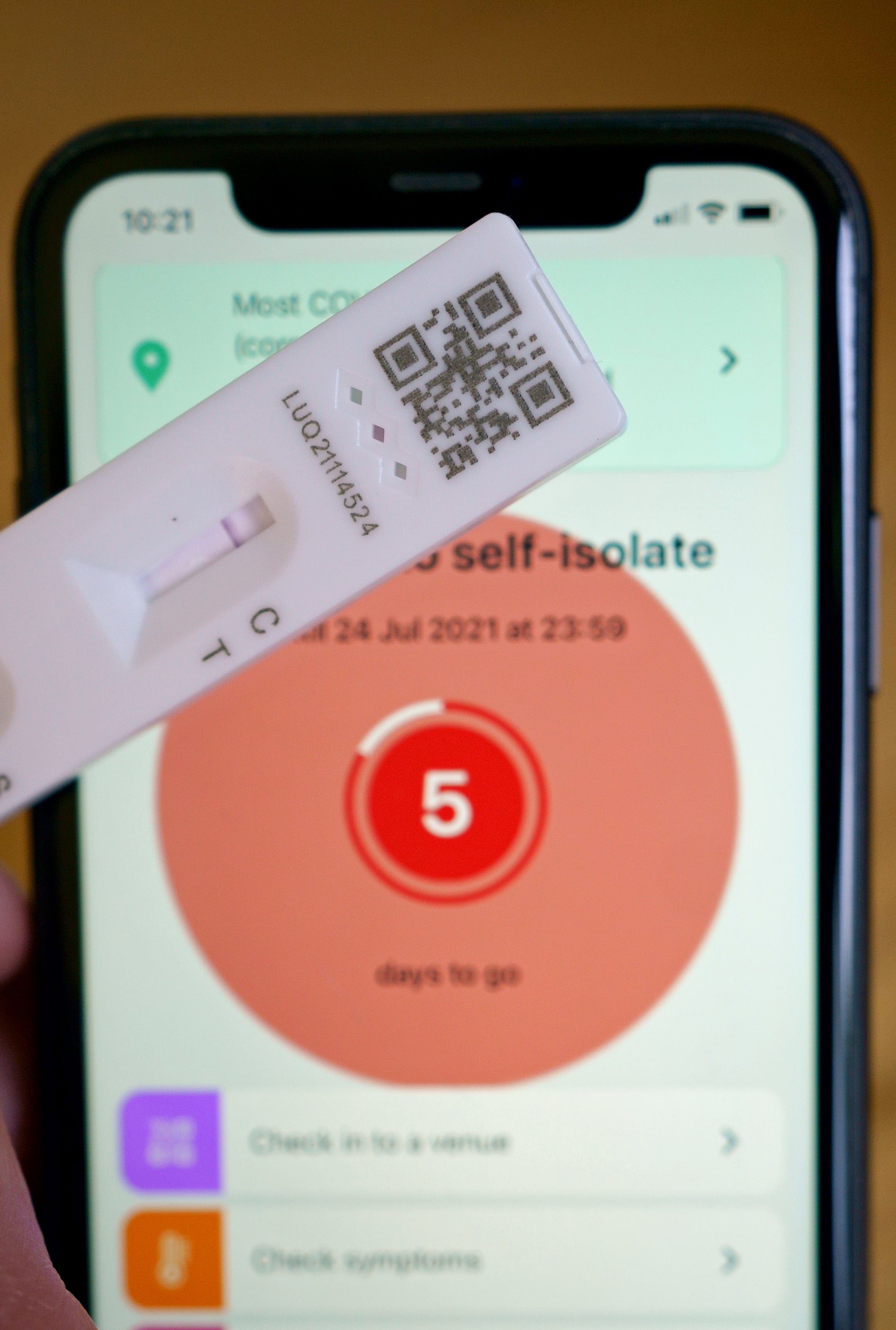 Lateral flow test orders have been suspended (Martin Keene/PA)