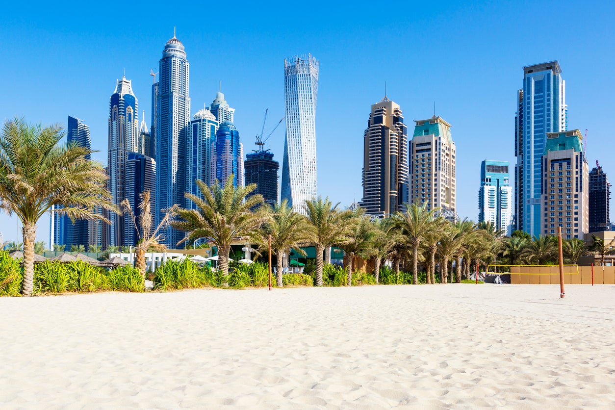 Skyscrapers and beaches of Dubai