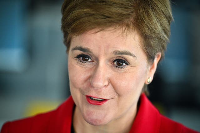 First Minister Nicola Sturgeon said meeting the goal of giving all eligible adults a Covid vaccine booster by the end of the year w as a ‘monumental challenge’. (Jeff J Mitchell/PA)