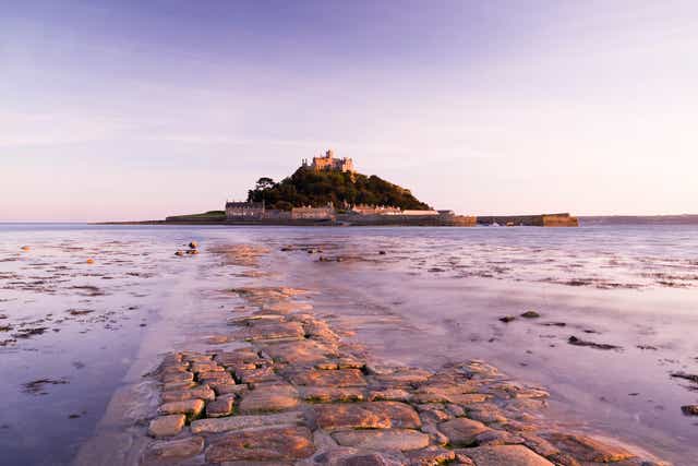 <p>The causeway approach to St Michael’s Mount</p>