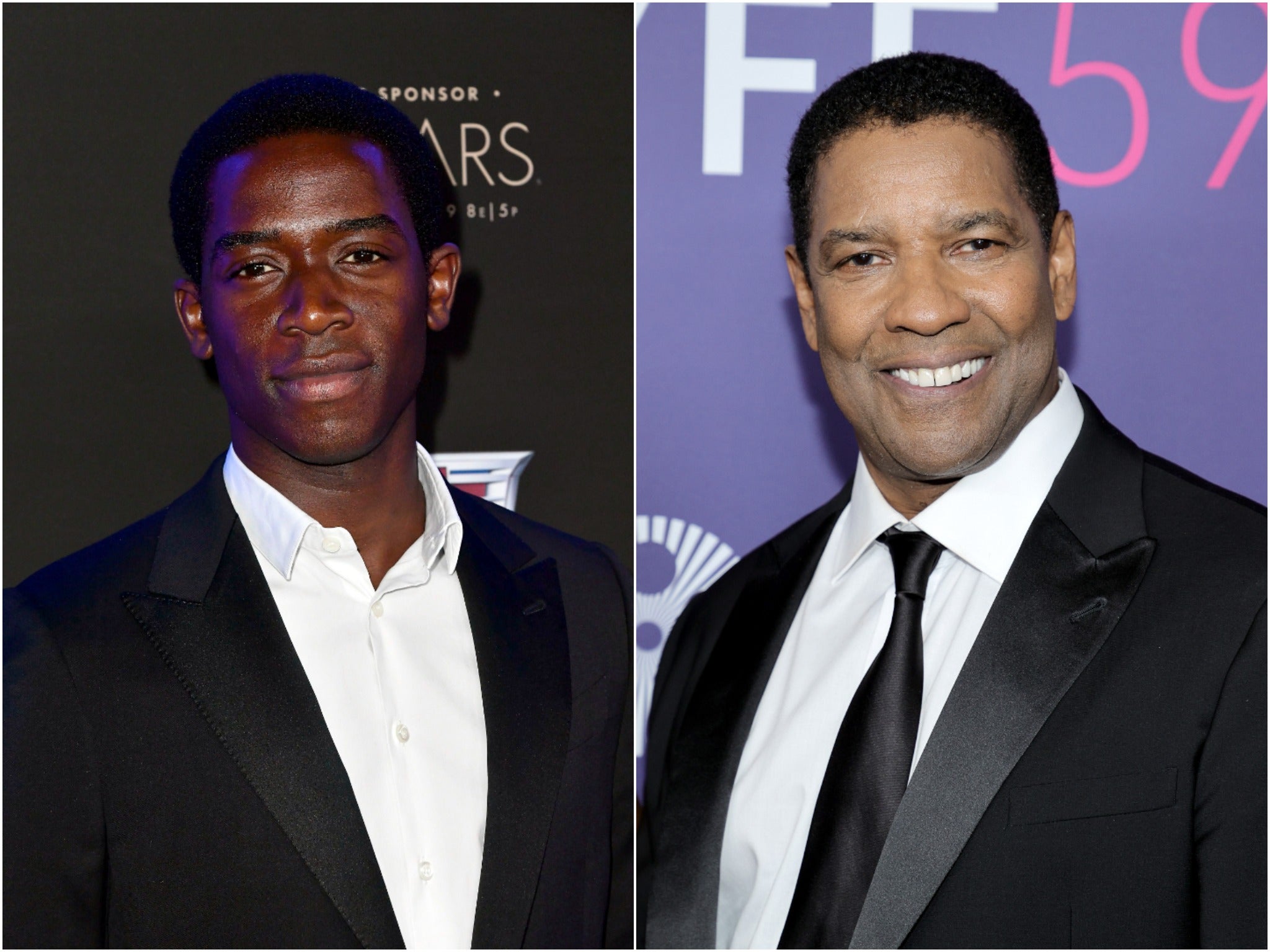<p>Damson Idris reacts to Denzel Washington not knowing who he is</p>