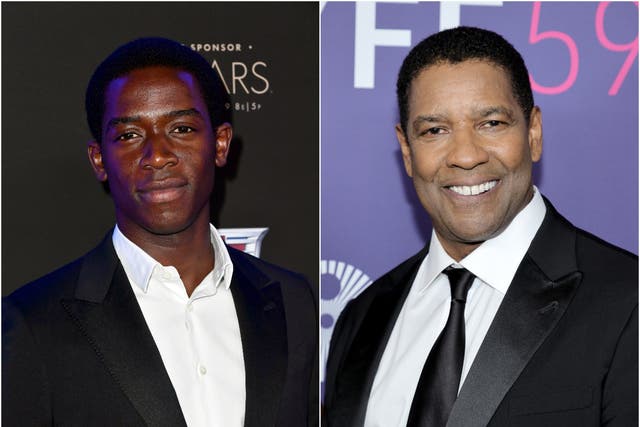 <p>Damson Idris reacts to Denzel Washington not knowing who he is</p>