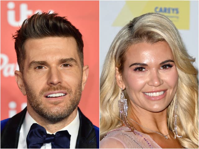 <p>Joel Dommett and Christine McGuinness</p>