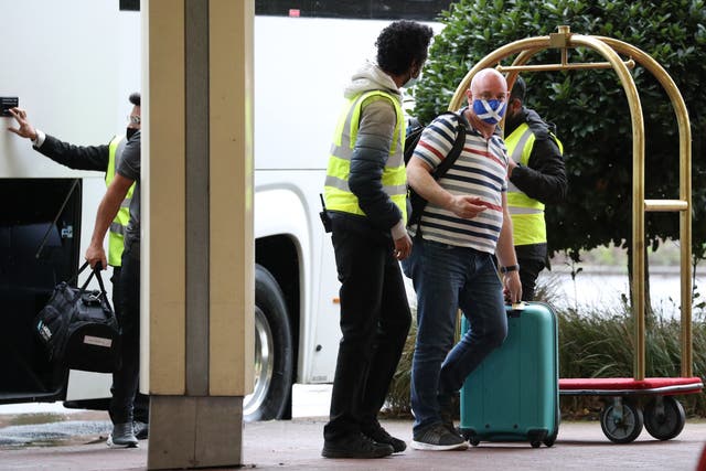 Ministers are said to be considering abandoning hotel quarantine for fully vaccinated travellers (Jonathan Brady/PA)