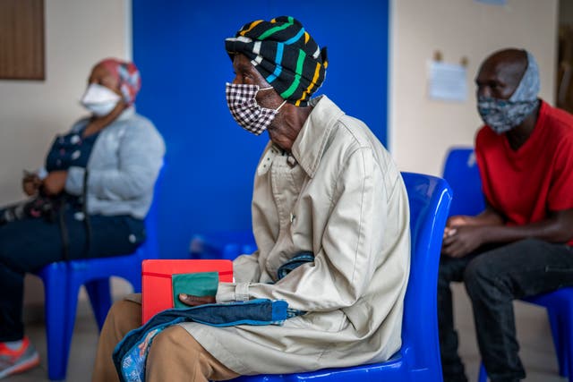 <p>Waiting for a Covid vaccination in South Africa </p>