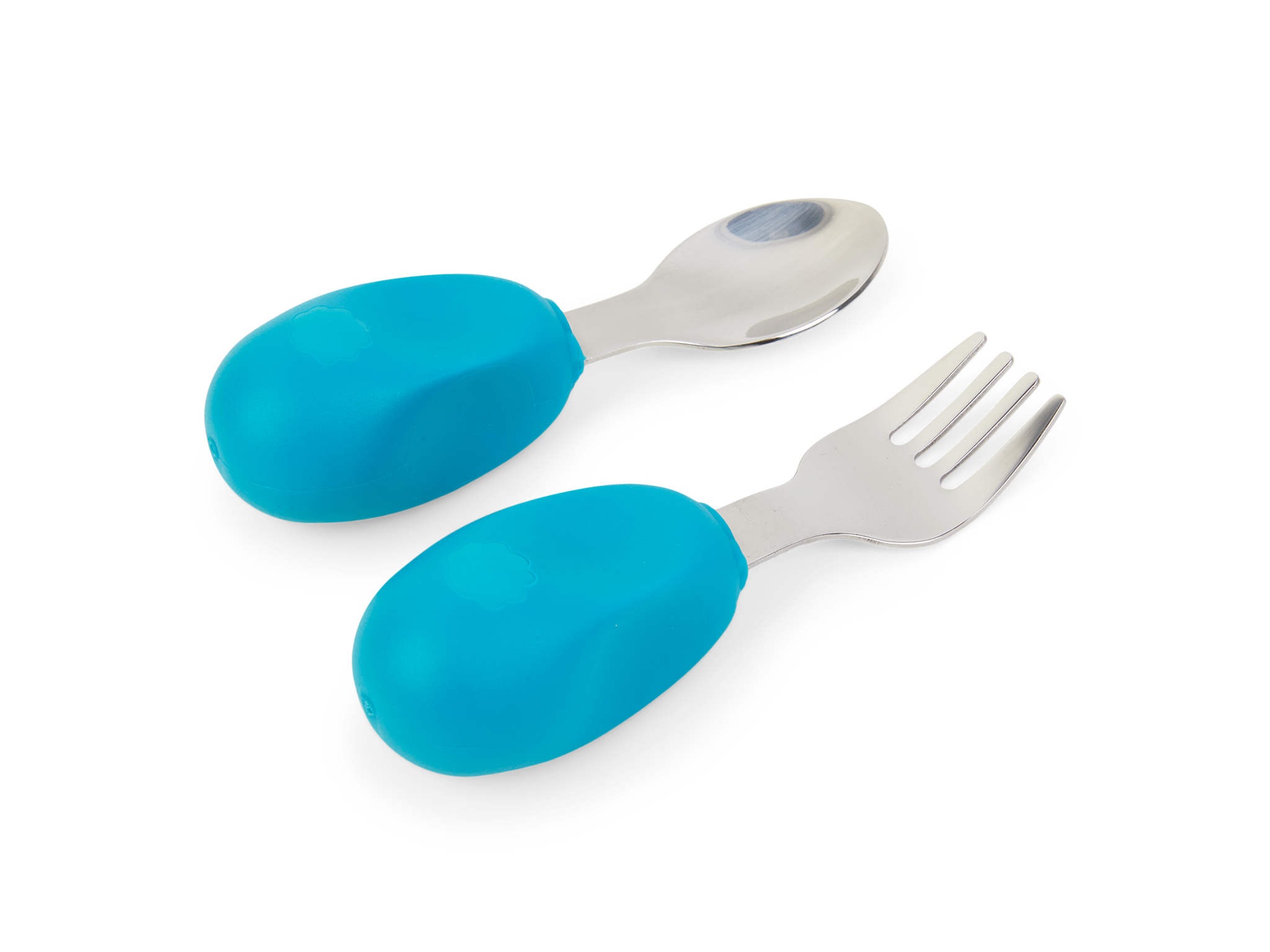 Set of 2 Poylim Ideal for Home and Preschools Cute and Colorful Safe Child Cutlery Toddler Utensil Stainless Steel Kids Flatware Silverware 