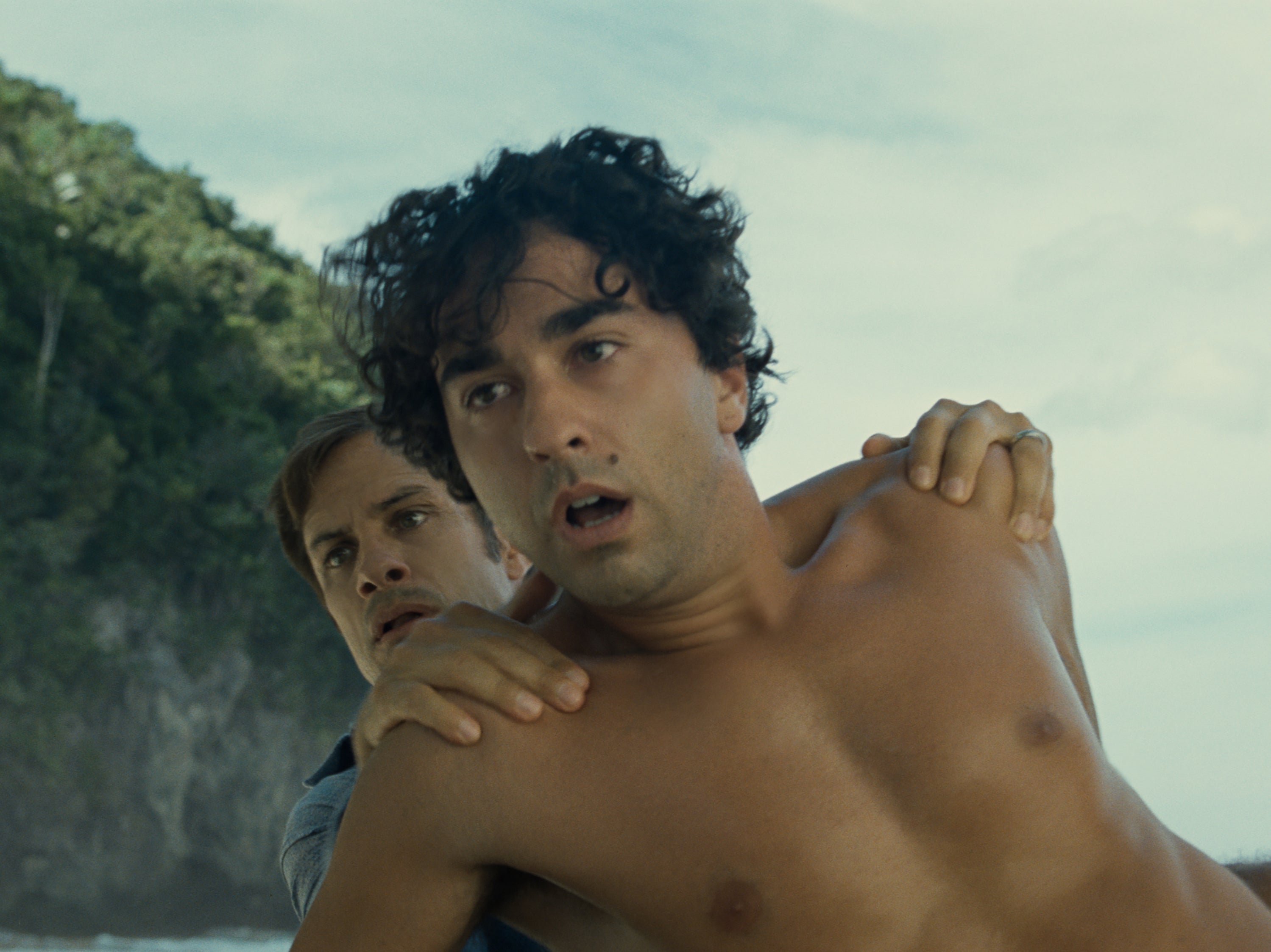 Not a day at the beach: Guy (Gael Garcia Bernal) and Trent (Alex Wolff) in ‘Old'