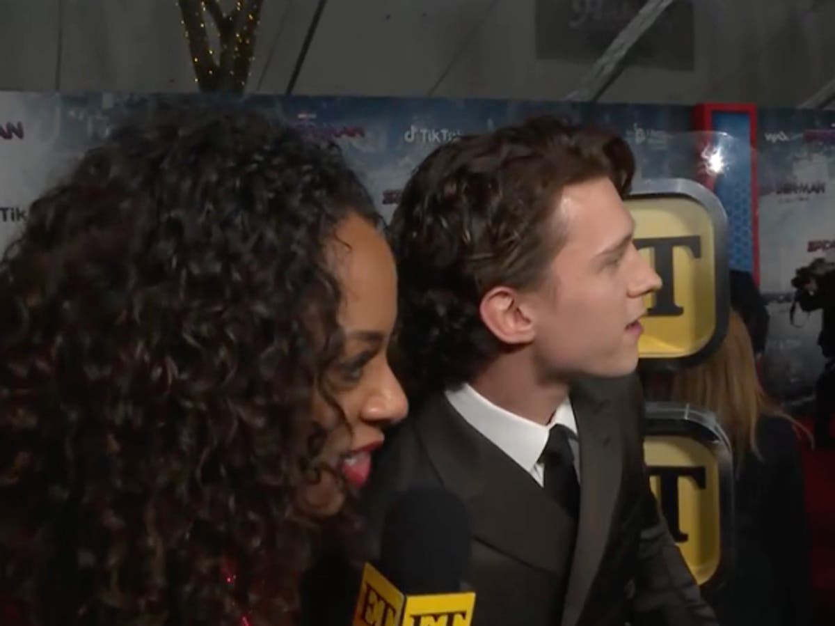 Fans praise Tom Holland after he stops interview to watch Zendaya arrive on Spider-Man red carpet