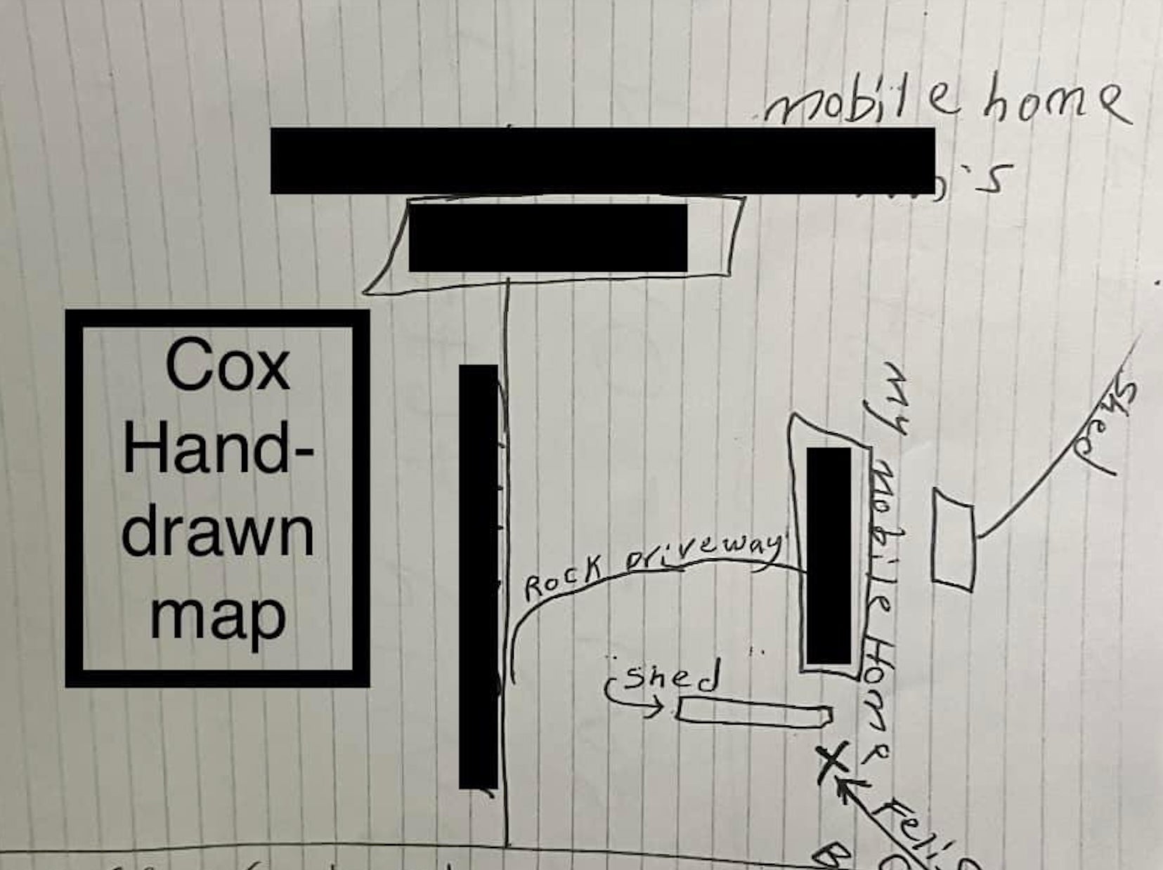 Un mapa dibujado por David Neal Cox