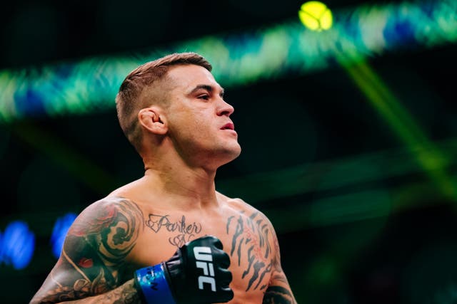 <p>Dustin Poirier was due to fight Nate Diaz in 2018 </p>