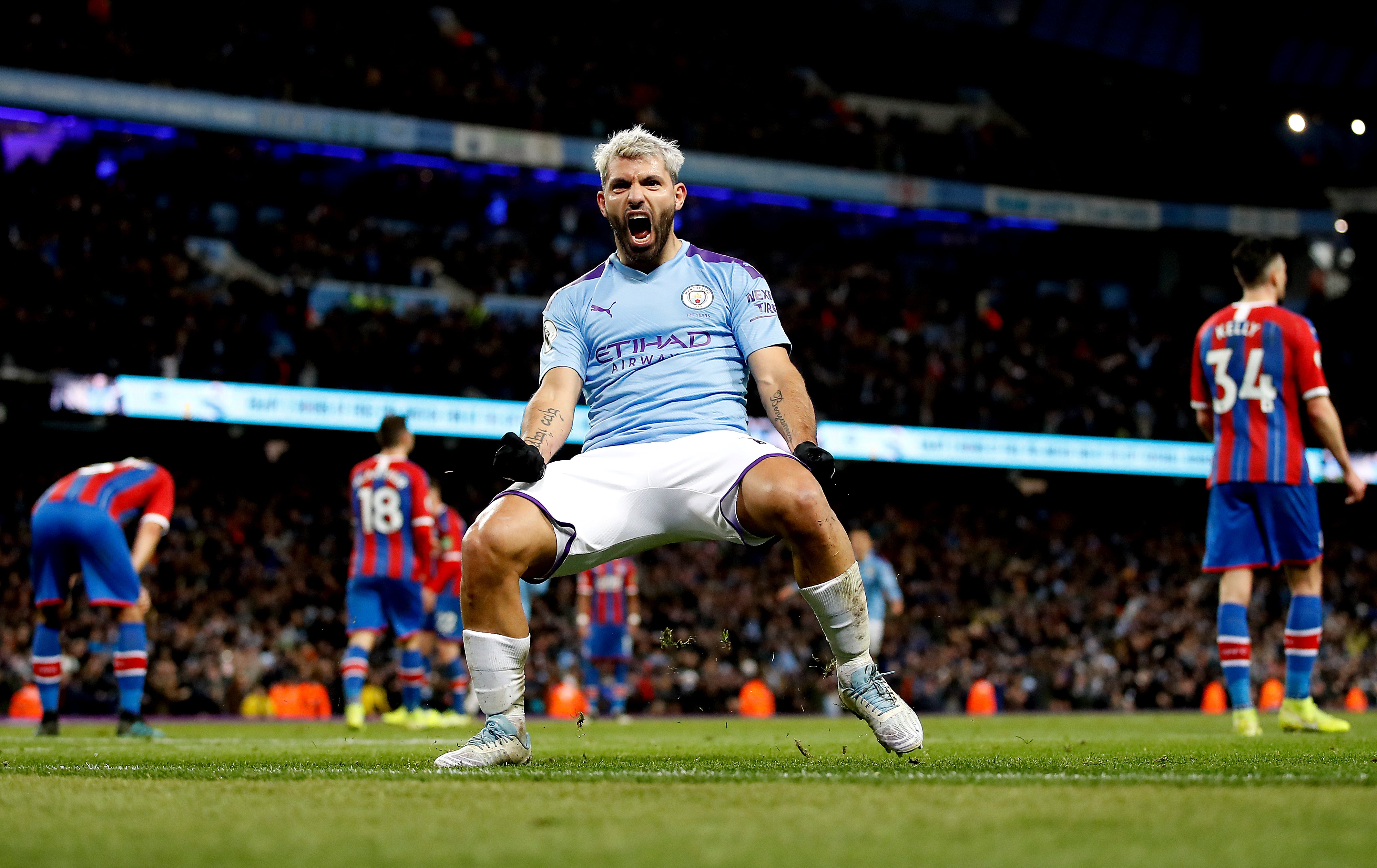 Sergio Aguero had a goal-laden spell at Manchester City (Martin Rickett/PA)