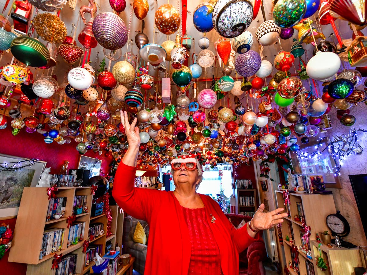 Woman nicknamed &lsquo;Nana Baubles&rsquo; breaks world record for largest Christmas bauble collection