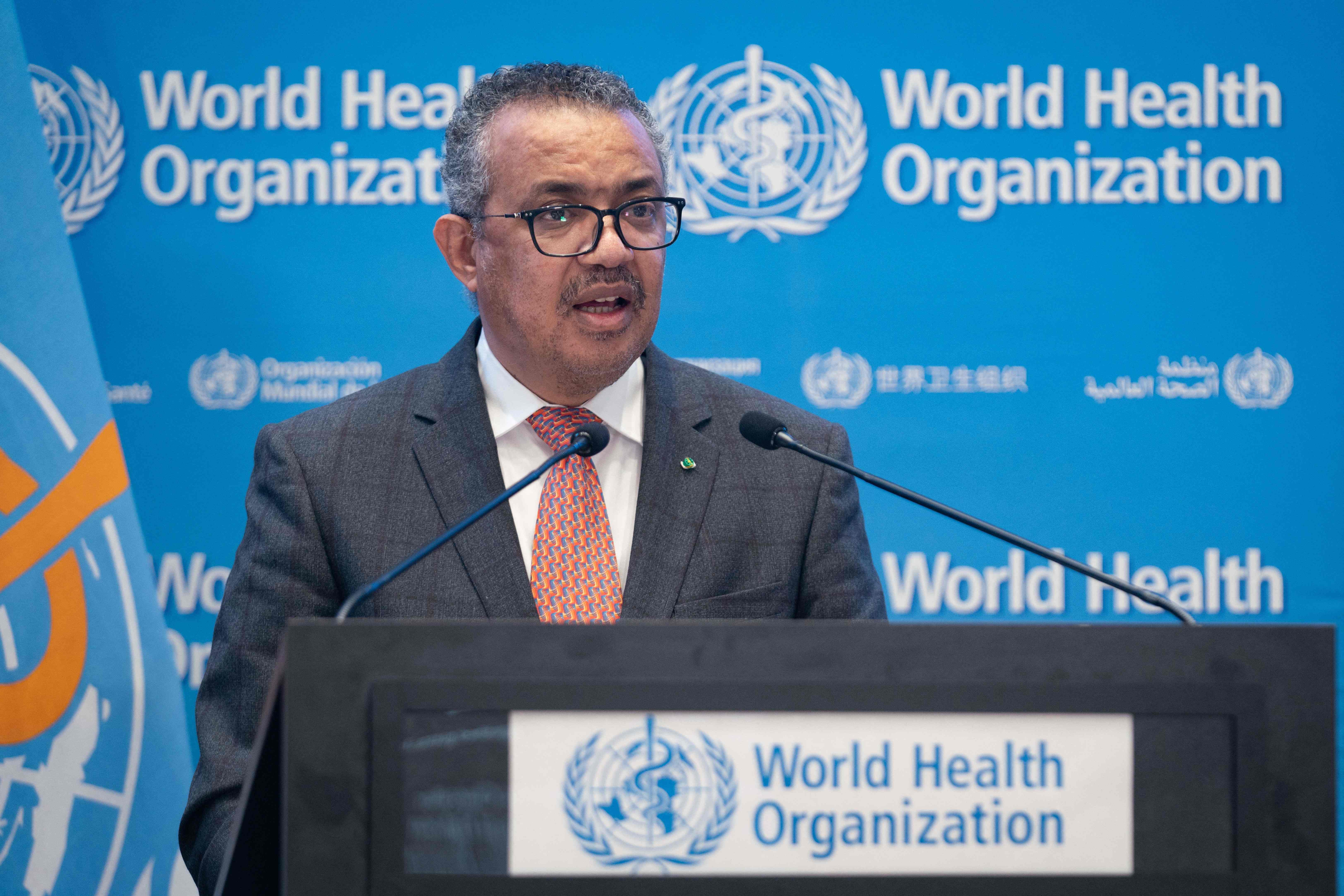 WHO director-general Tedros Adhanom Ghebreyesus issued a stark warning about the new omicron variant