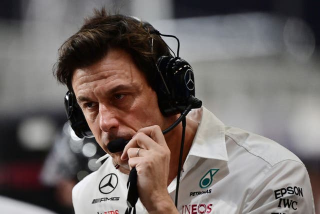 <p>Toto Wolff was regularly heard talking to officials through the season </p>