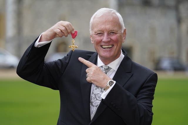Barry Hearn with his OBE medal (Andrew Matthews/PA)
