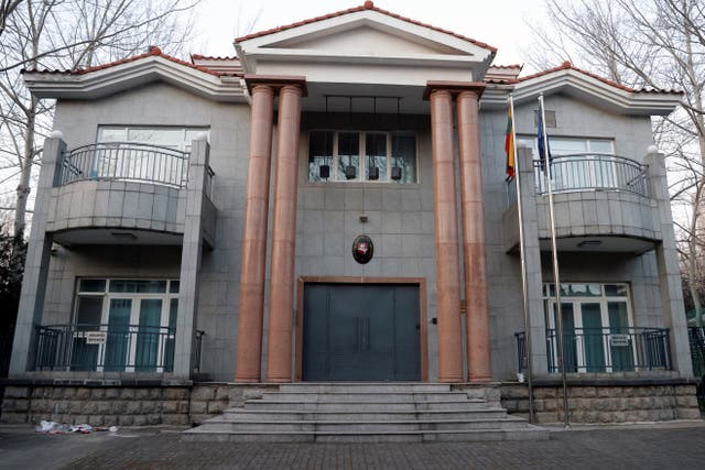 <p>The Lithuanian embassy in Beijing, China</p>