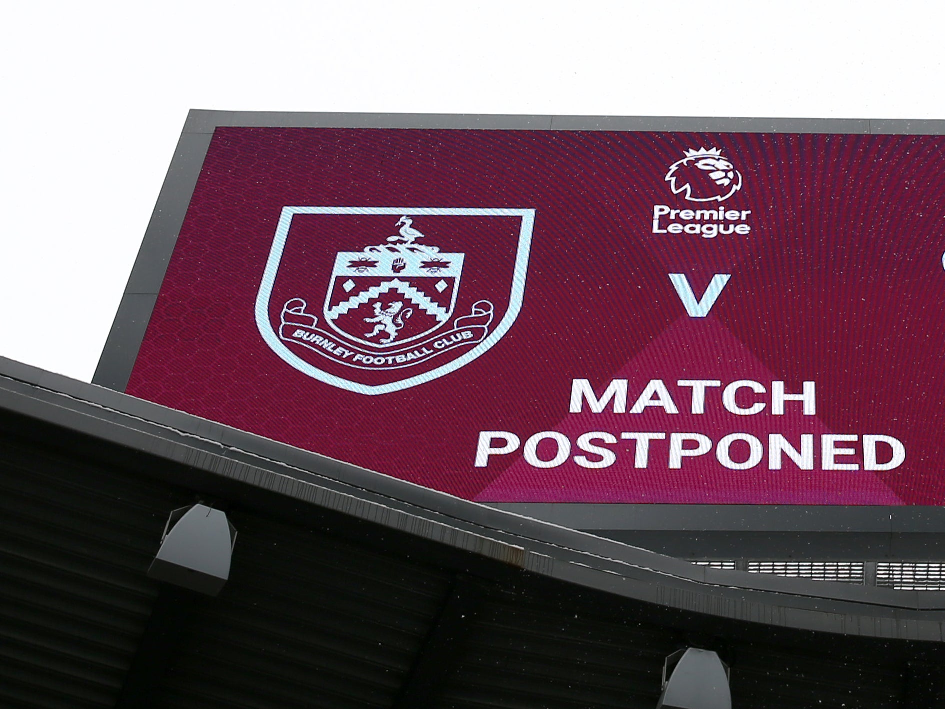 Burnley’s game on Saturday is the latest to be postponed