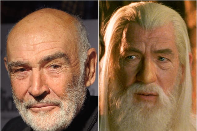 <p>Sean Connery and Sir Ian McKellen as Gandalf</p>