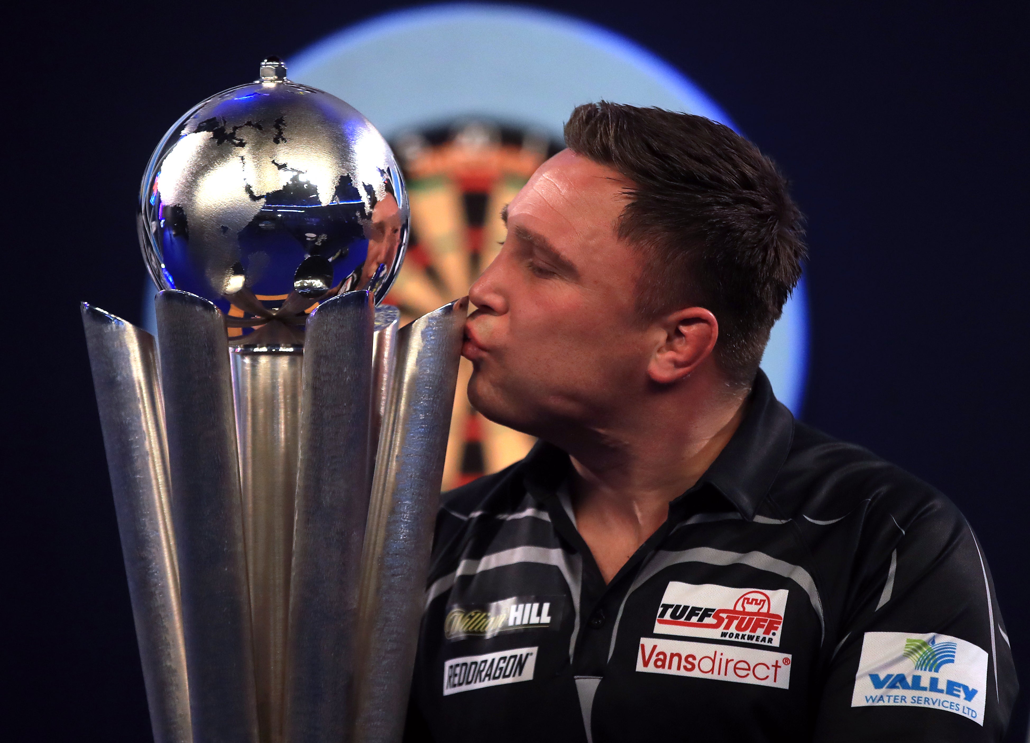 Gerwyn Price claimed his first PDC World Championship title in January (Adam Davy/PA)