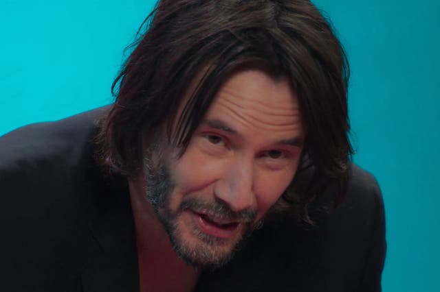 <p>Keanu Reeves as seen on ‘Red Table Talk'</p>