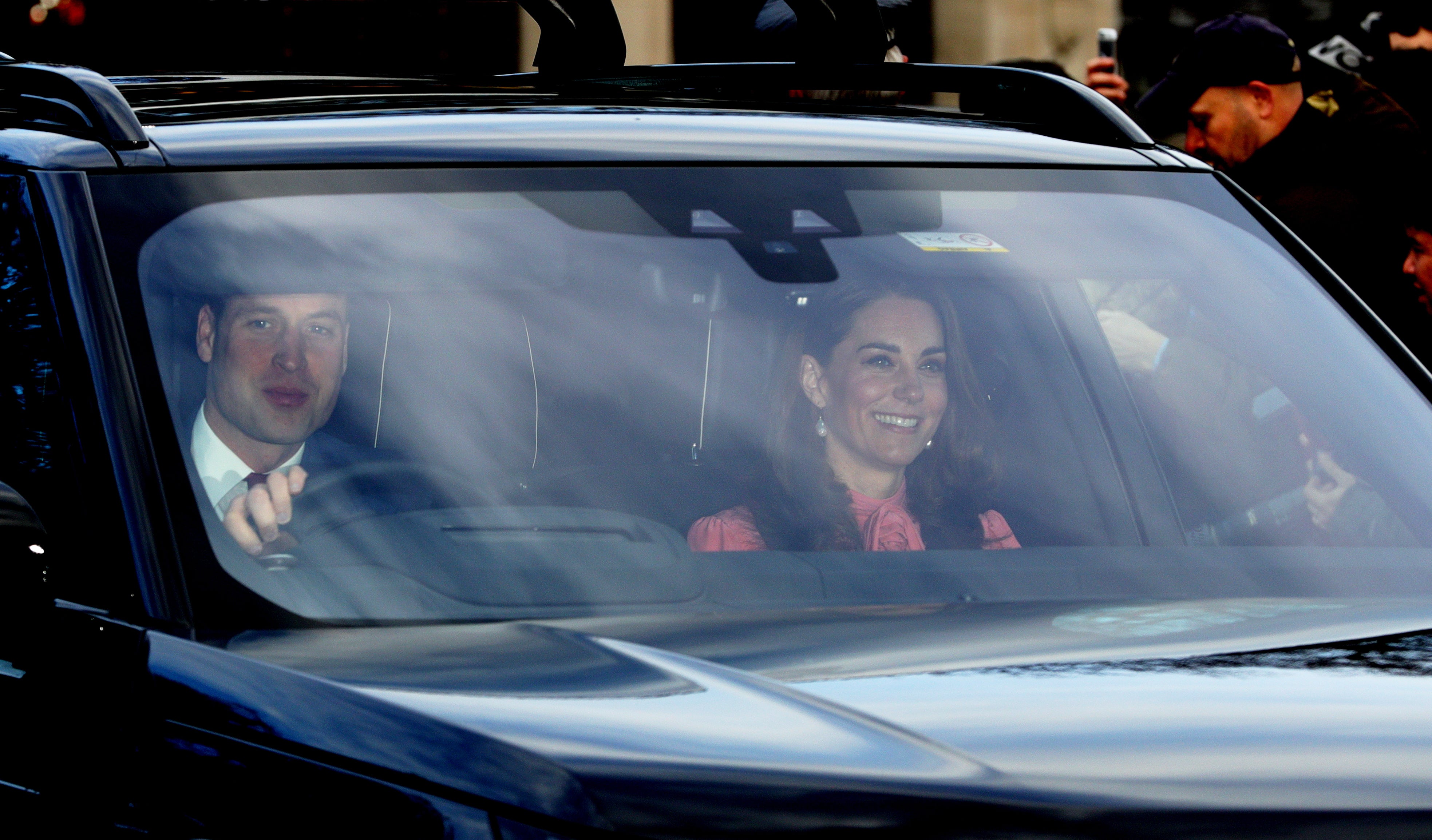 The Duke and Duchess of Cambridge arriving for the Christmas lunch in 2018 (Aaron Chown/PA)