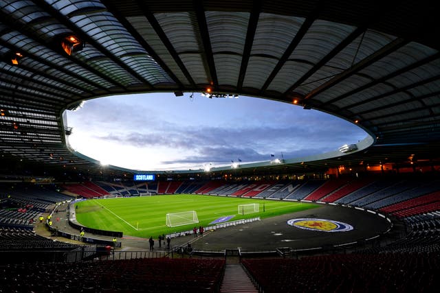 Hampden stadium will be used to roll out booster jags (Jane Barlow/PA)