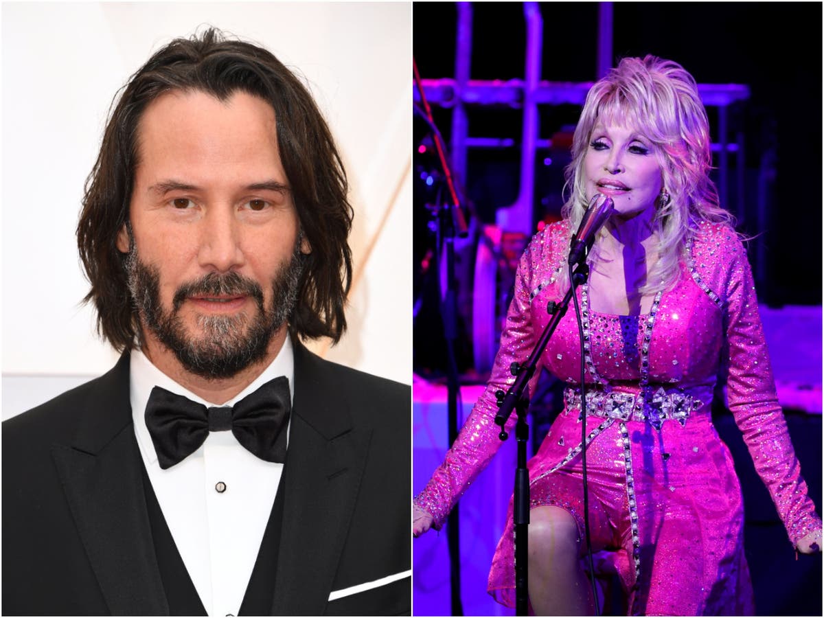 Keanu Reeves once dressed up in Dolly Parton’s real-life Playboy cover ...