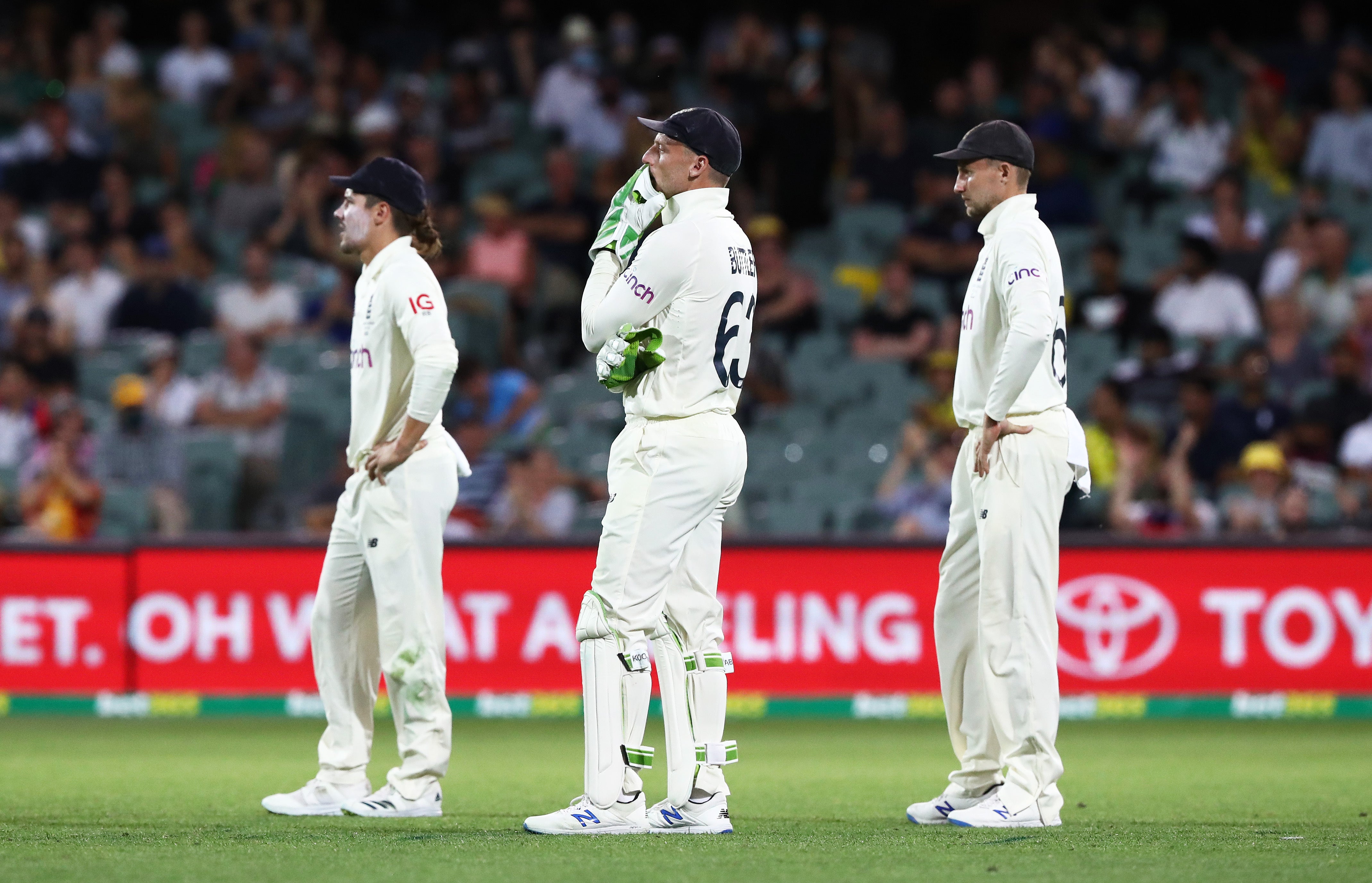 England’s Jos Buttler was given plenty to think about after dropping a chance to dismiss Marnus Labuschagne on day one of the second Test in in Adelaide (Jason O’Brien/PA)