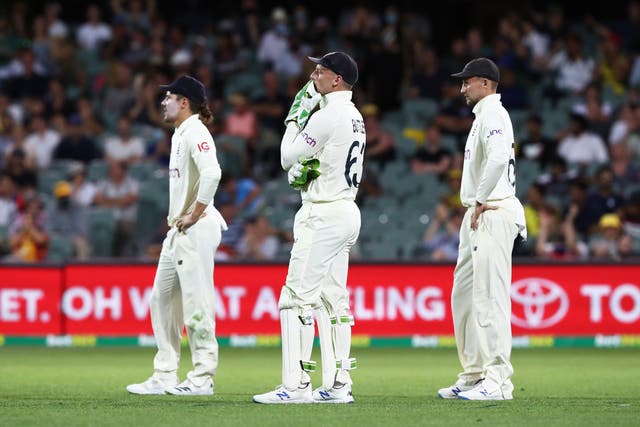 England’s Jos Buttler was given plenty to think about after dropping a chance to dismiss Marnus Labuschagne on day one of the second Test in in Adelaide (Jason O’Brien/PA)