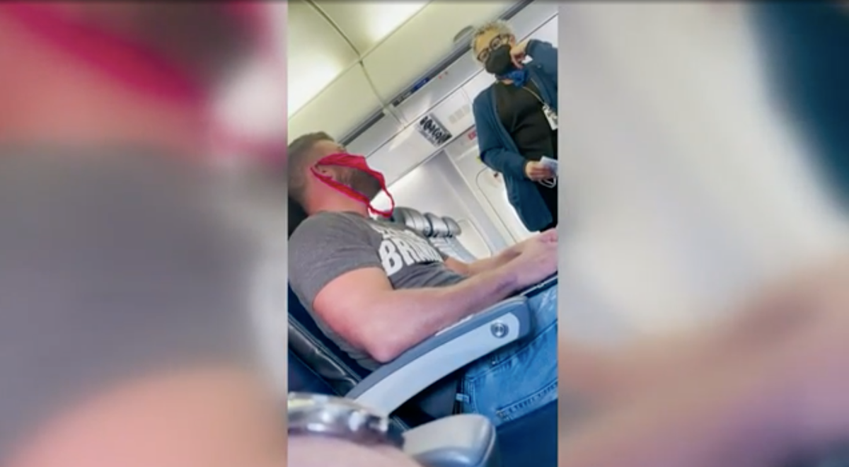 Man thrown off plane for wearing a thong instead of facemask compares himself to Rosa Parks