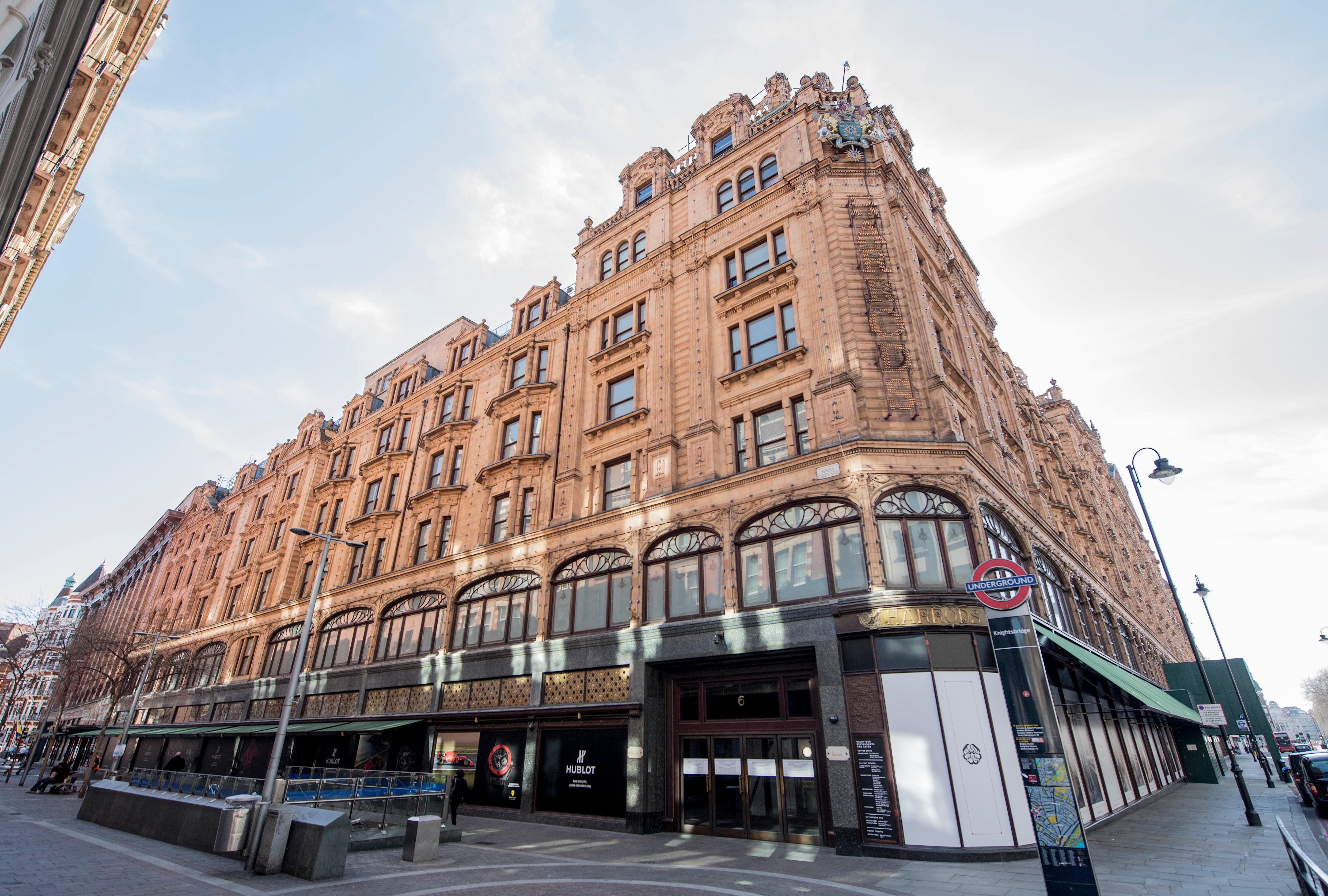 The attack took place late on Saturday night in Harrods departments store