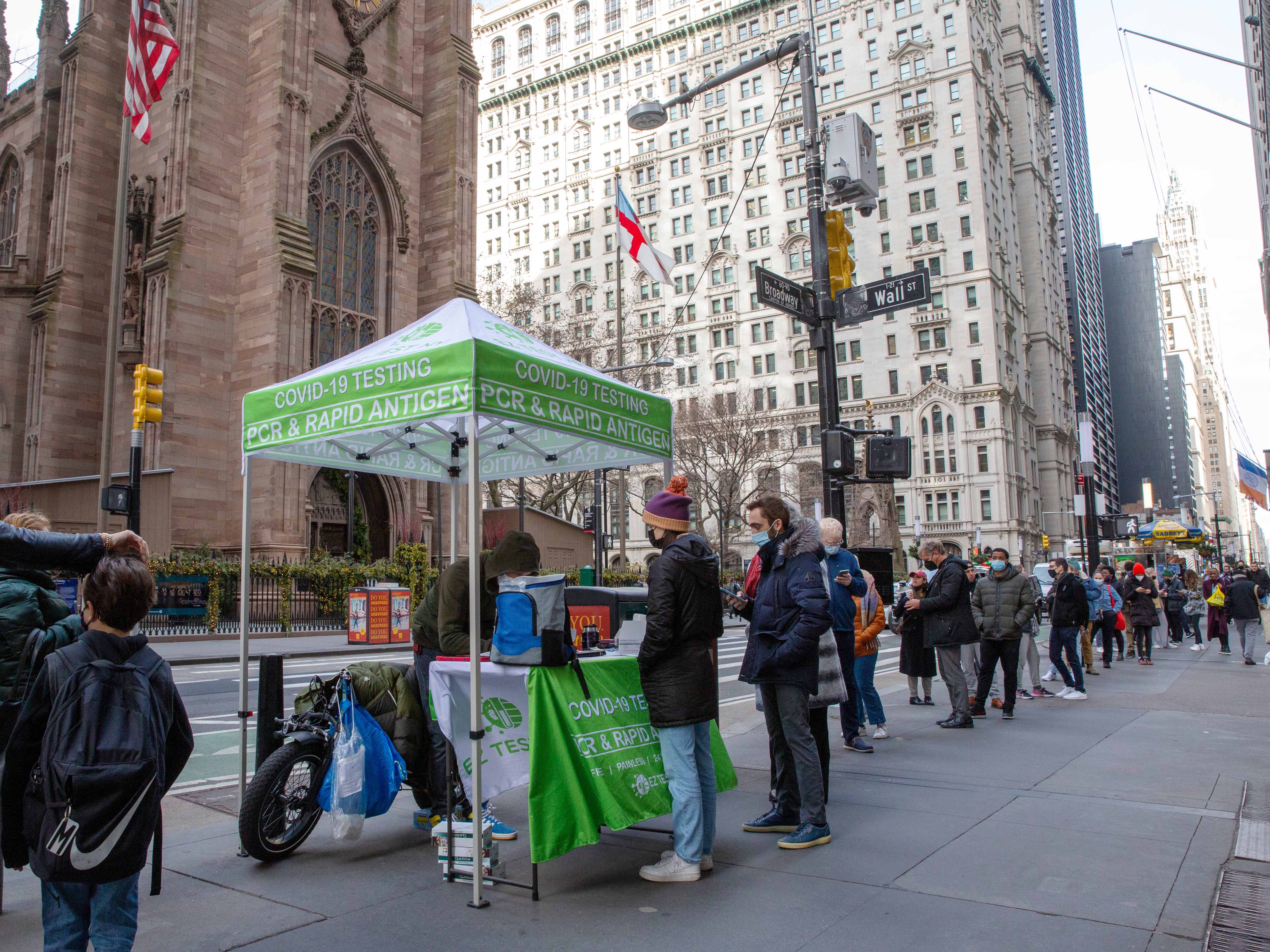 ‘We’ve never seen this before’: Covid positivity doubles in three days in NYC as Omicron detected in 38 US states