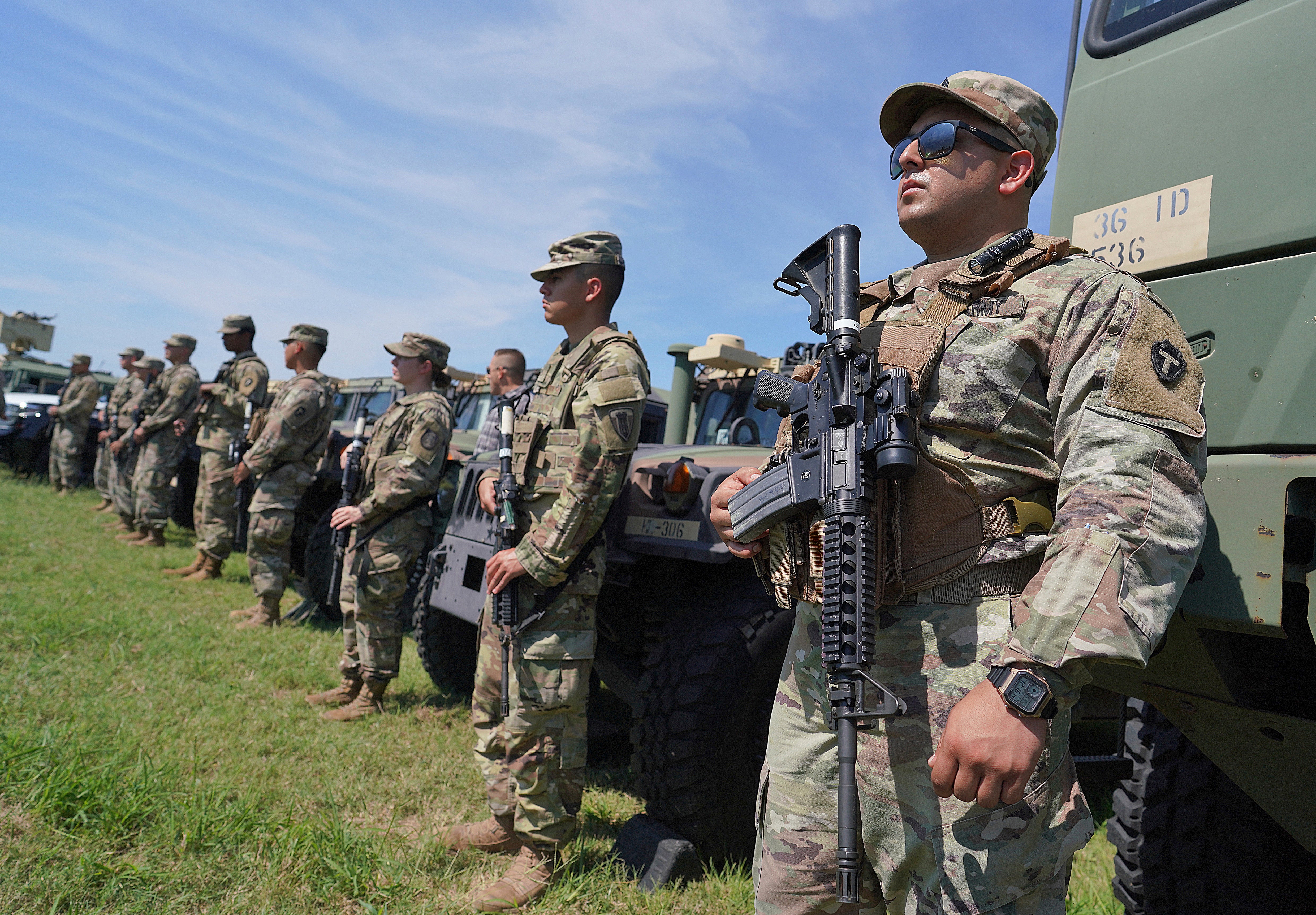 Virus Outbreak Texas Guard