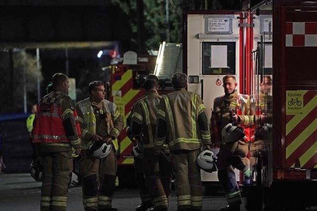 Dozens firefighters were to called to the house in Sutton, south London (Kirsty O’Connor/PA)