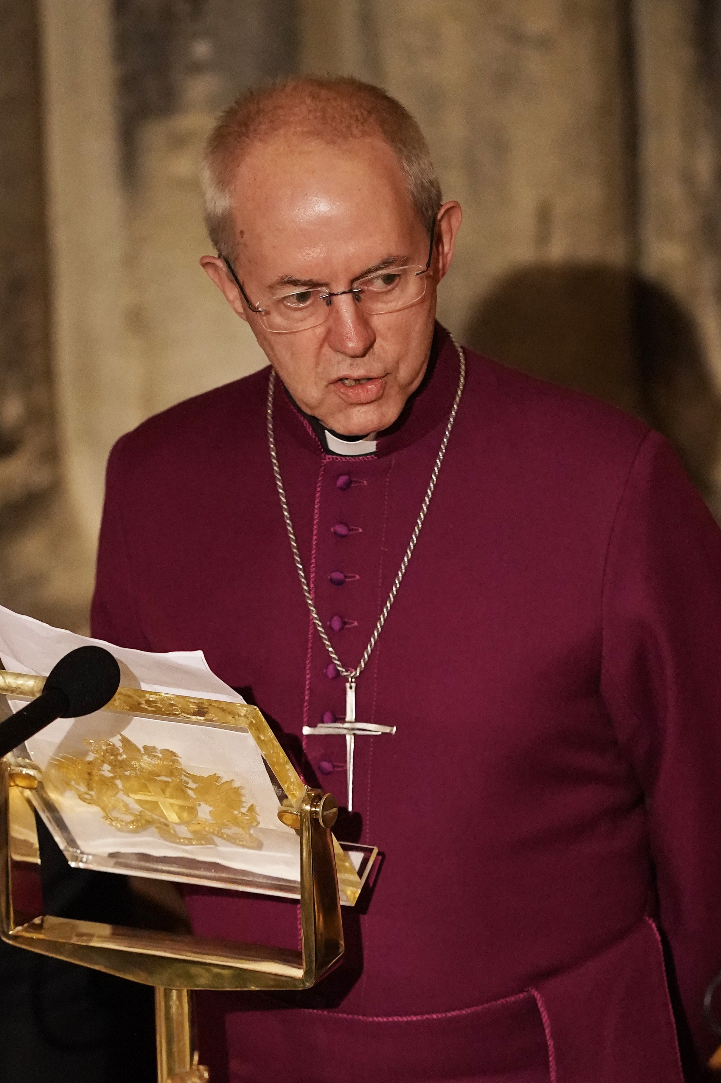 The Archbishop of Canterbury Justin Welby is one of several faith leaders to have joined calls to drive booster uptake (Aaron Chown/PA)