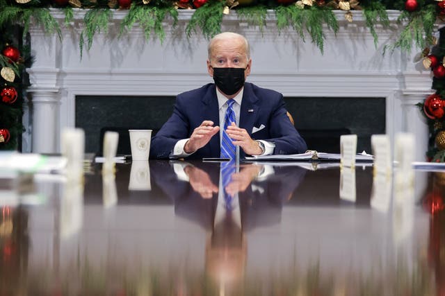 <p>US president Joe Biden warned winter of severe illness and death for the unvaccinated after meeting with members of the White House Covid Response Team </p>