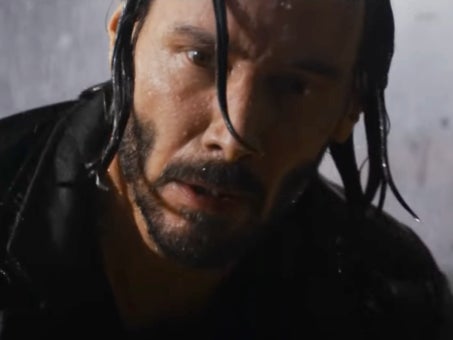 Keanu Reeves in the divisive ‘Matrix Resurrections’