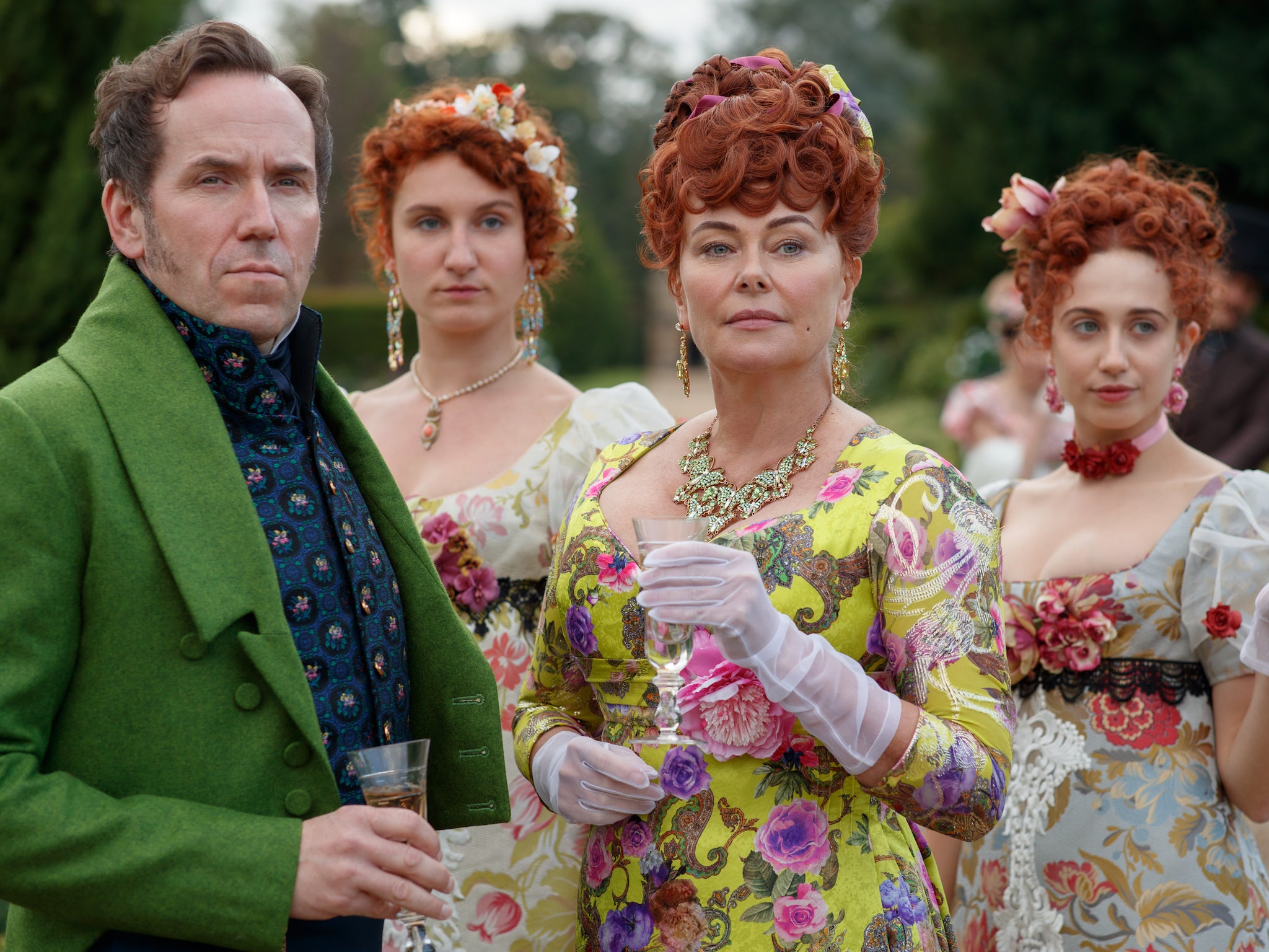 Miller stars as Lord Featherington in Netflix’s steamy period drama ‘Bridgerton’