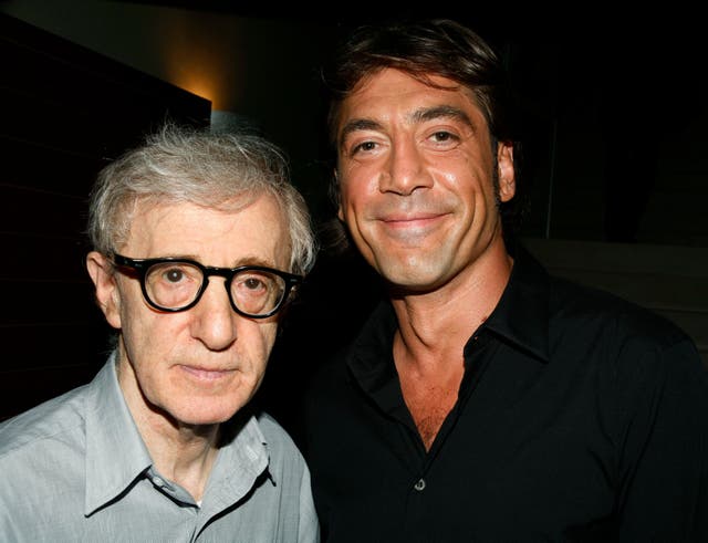 <p>Woody Allen and Javier Bardem</p>