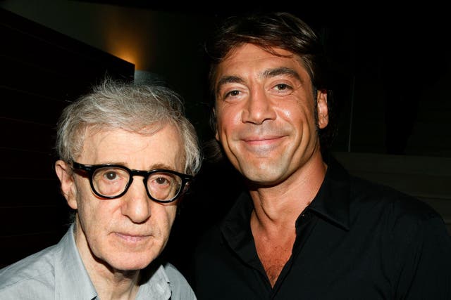 <p>Woody Allen and Javier Bardem</p>