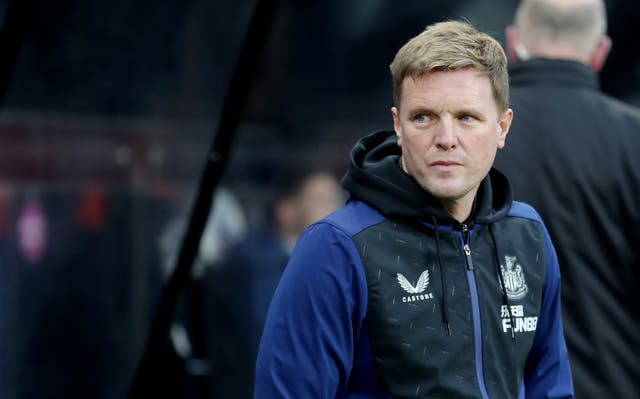 Newcastle manager Eddie Howe is not looking for a Premier League postponement to help his struggling side (Richard Sellers/PA)