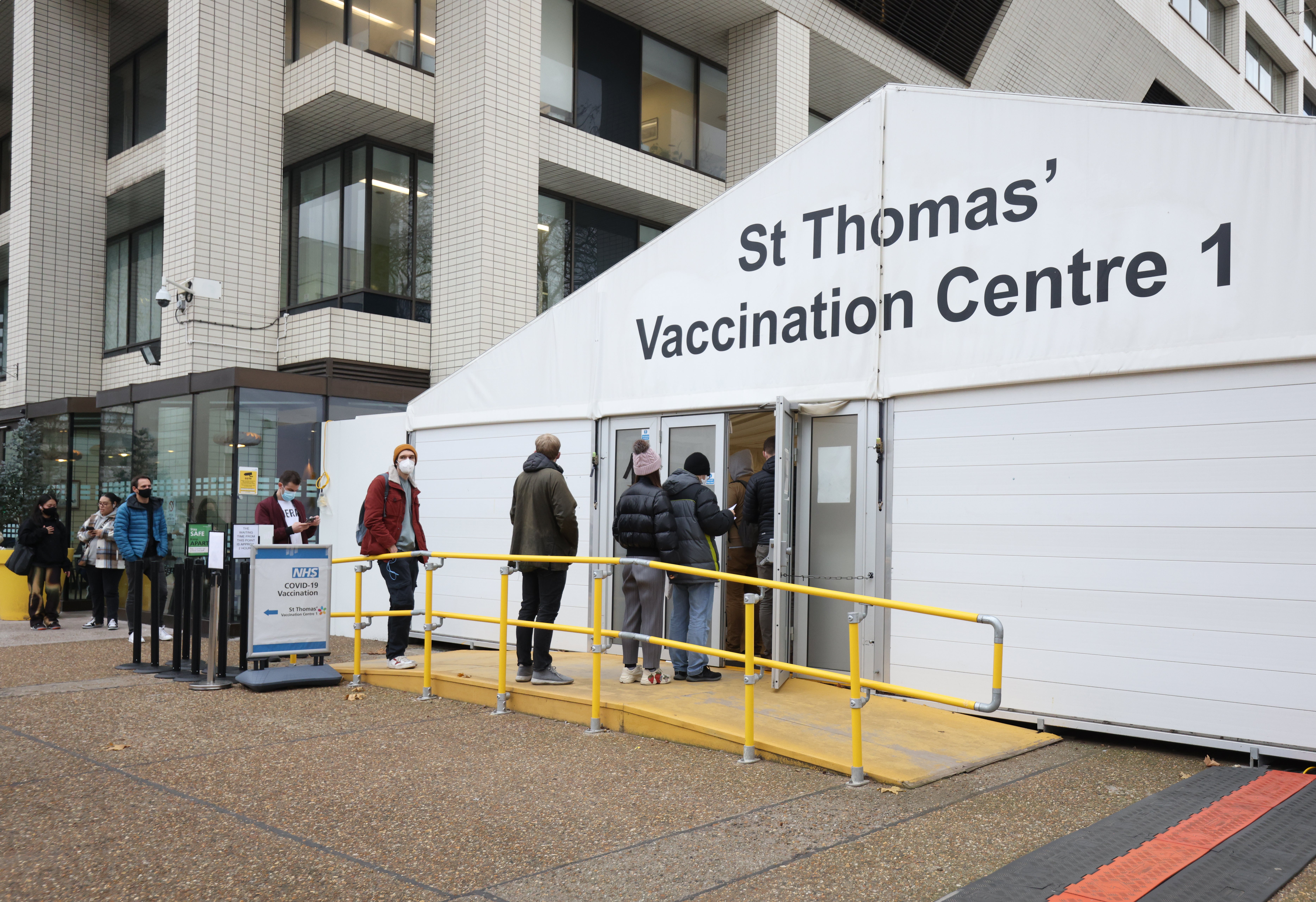 Vaccination centre (James Manning/PA)