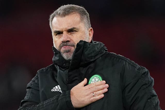 Ange Postecoglou is looking forward to his first cup final with Celtic (Andrew Milligan/PA)