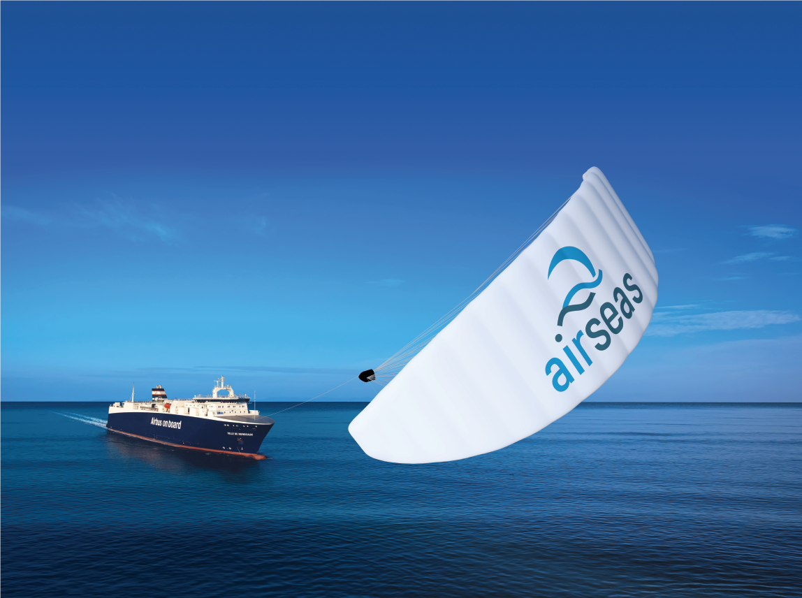 The 500m2 kite will aid a cargo vessel on its transatlantic journey during trials.