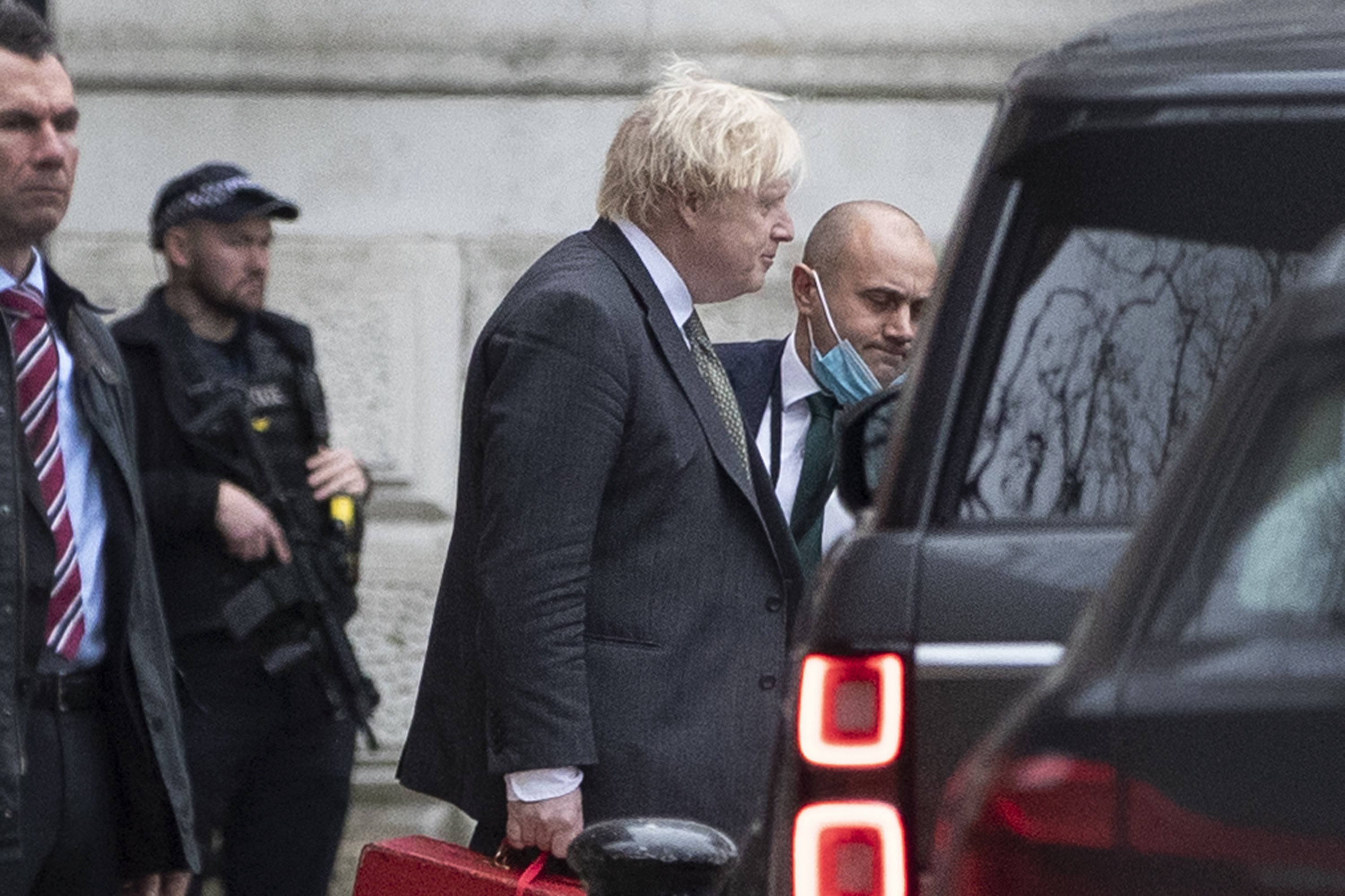 Prime Minister Boris Johnson leaves Downing Street (Joshua Bratt/PA)