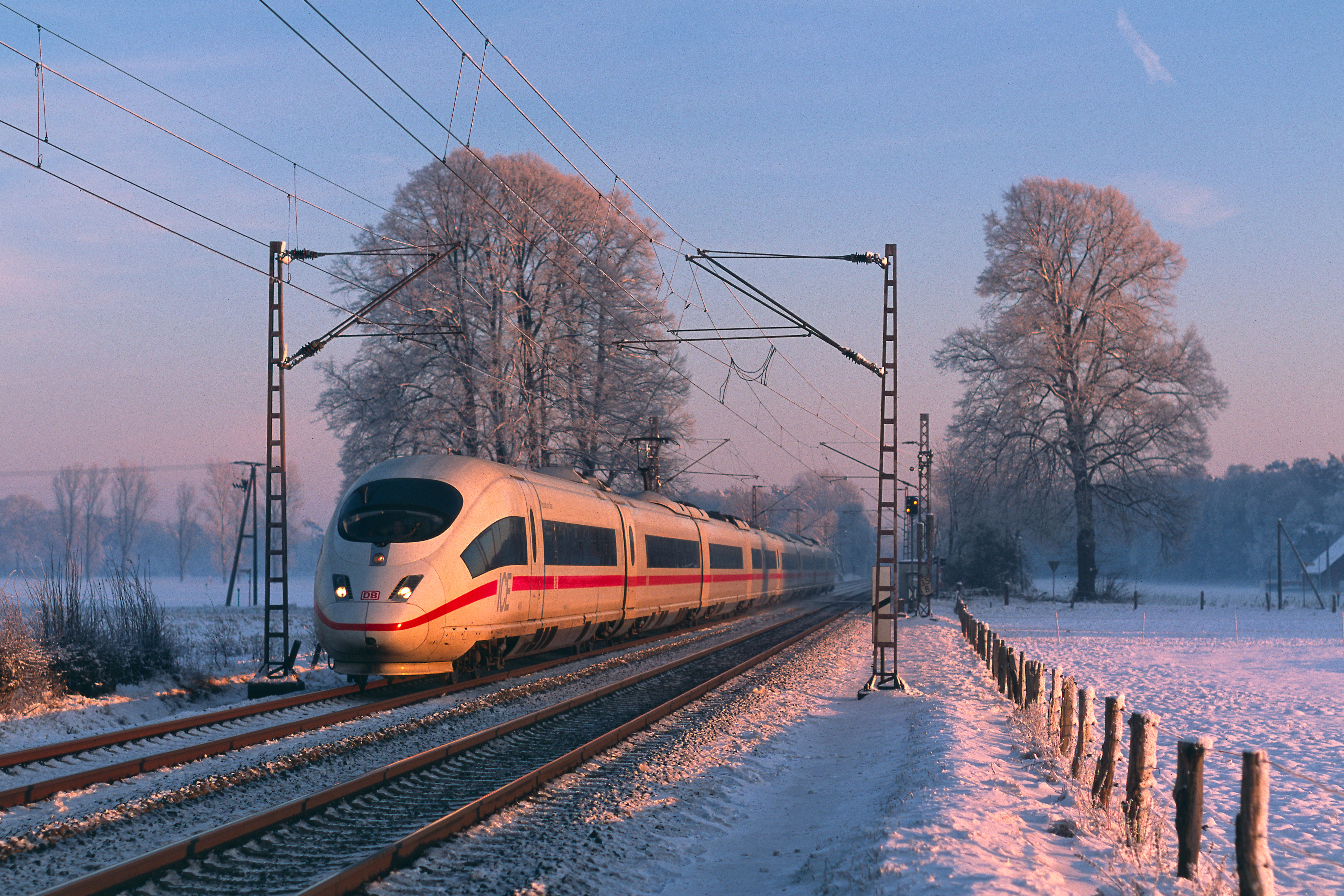 ICE trains form part of the journey to Austria