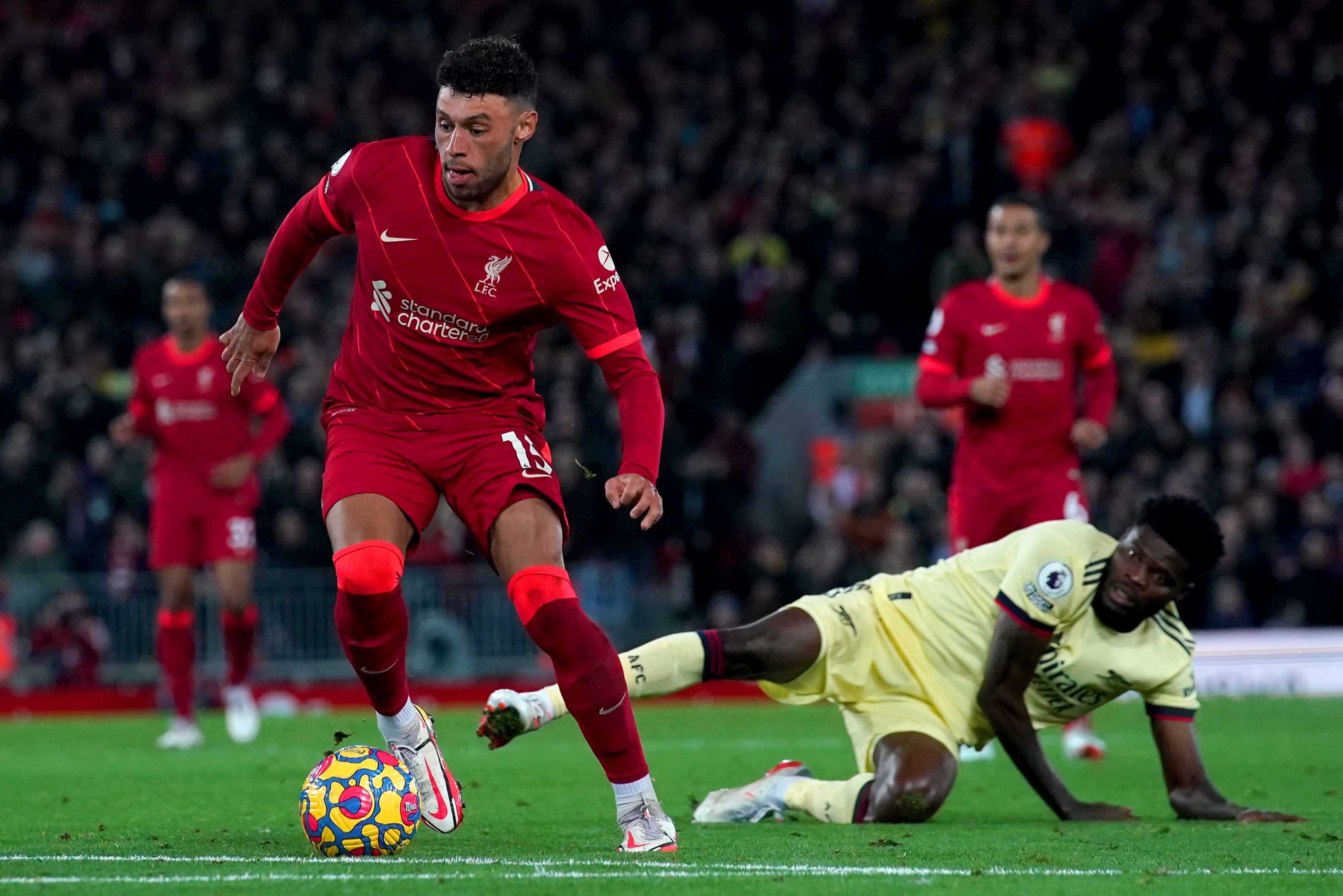 Klopp said he is seeing the best version of Alex Oxlade-Chamberlain since he arrived at the club (Peter Byrne/PA)